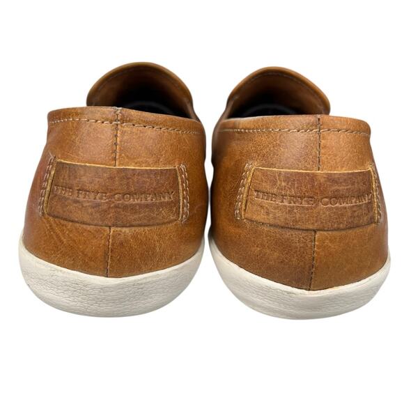 Frye Women’s Dylan Brown Distressed Leather Loafer Size US 9.5 - Picture 8 of 11